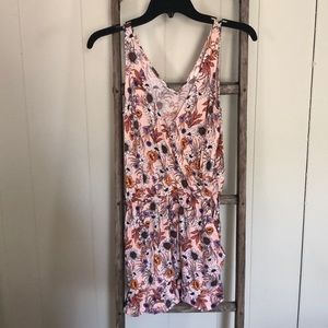 PINK FLORAL H&M JUMPSUIT SIZE XS